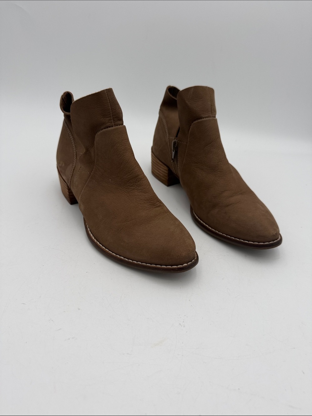 Seychelles Brown Leather Chelsea Ankle Boots women 6.5 festival casual office